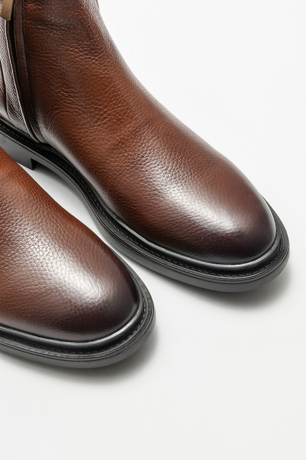 Taba deri erkek günlük bot, günlük kullanım için - Elle Shoes