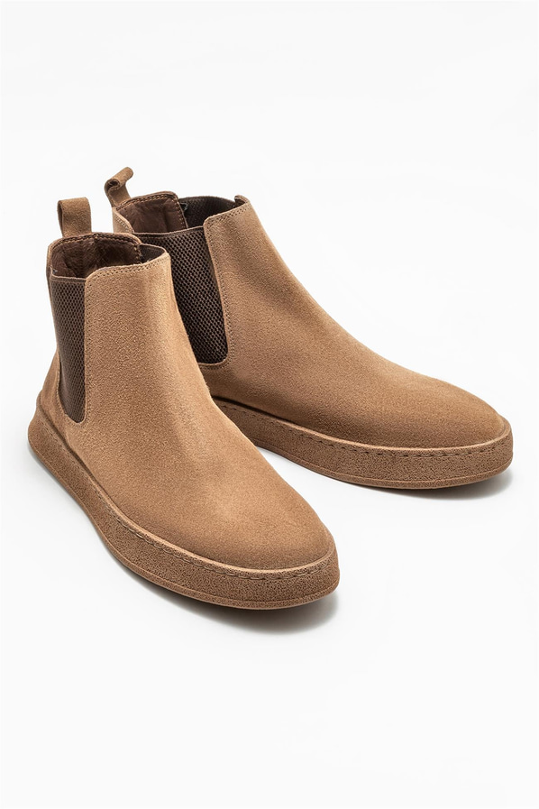 Taba deri erkek günlük bot, günlük kullanım için - Elle Shoes