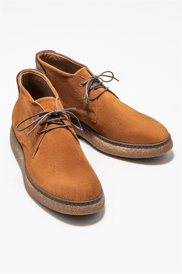 Taba deri erkek günlük bot, günlük kullanım için - Elle Shoes
