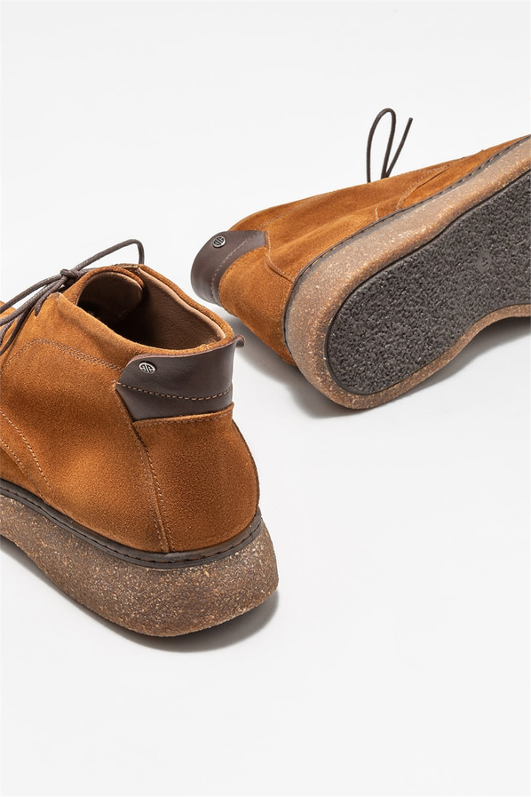 Taba deri erkek günlük bot, günlük kullanım için - Elle Shoes