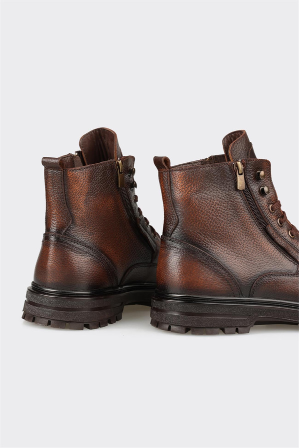 Taba deri erkek günlük bot, günlük kullanım için - Elle Shoes