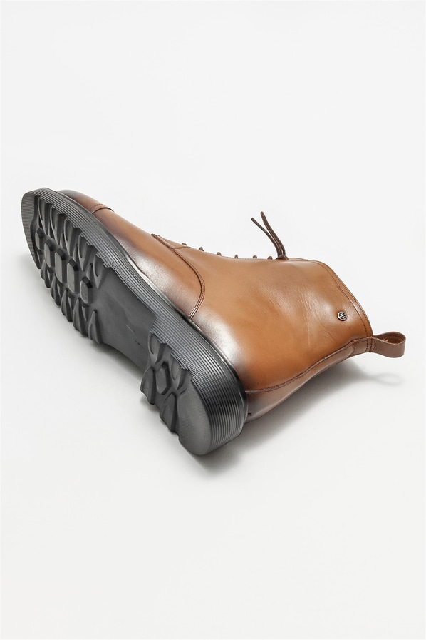 Taba deri erkek günlük bot, günlük kullanım için - Elle Shoes