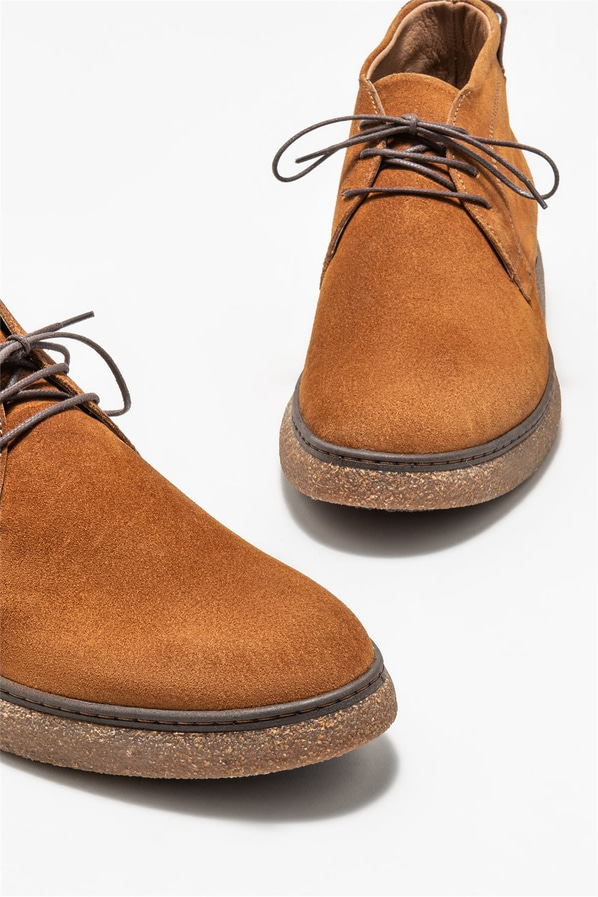 Taba deri erkek günlük bot, günlük kullanım için - Elle Shoes