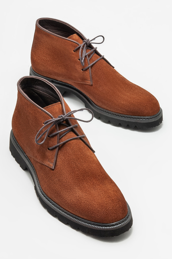 Taba deri erkek günlük bot, günlük kullanım için - Elle Shoes
