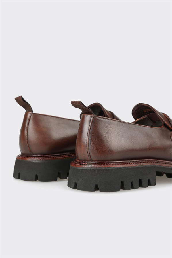 Taba Deri Erkek Günlük Loafer