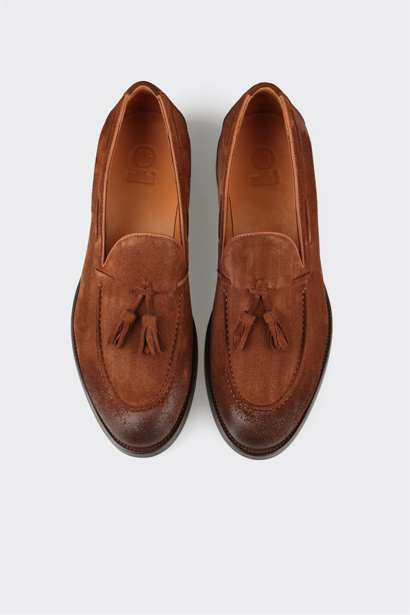 Taba Deri Erkek Klasik Ayakkabı