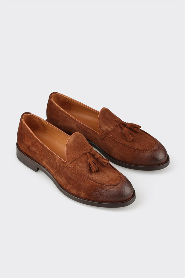 Taba Deri Erkek Klasik Ayakkabı