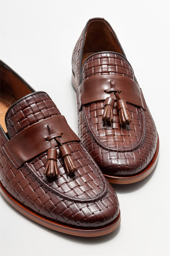 Taba Deri Erkek Klasik Loafer