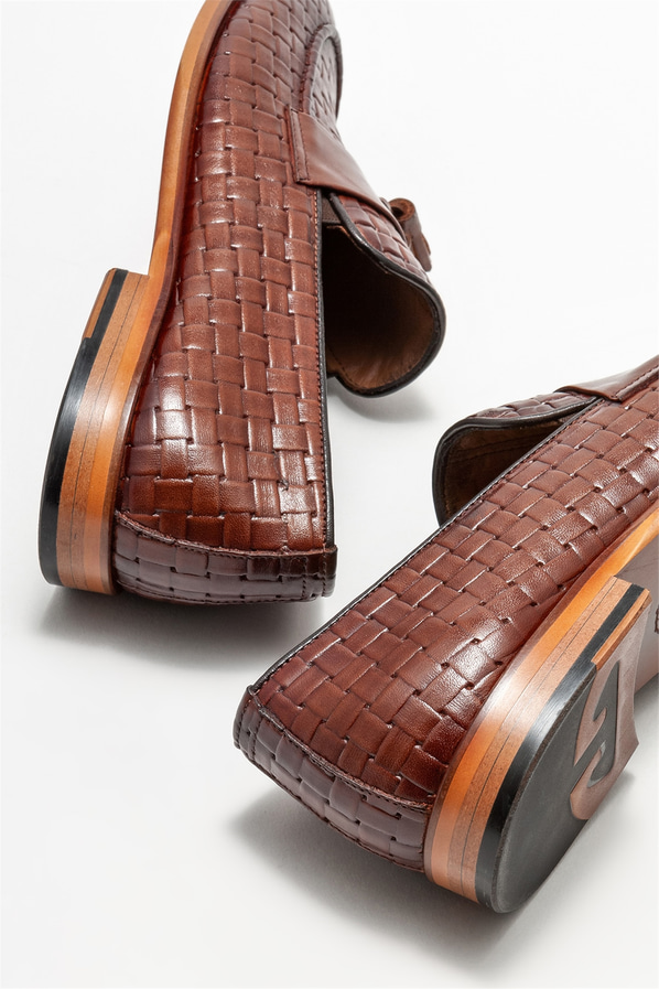 Taba Deri Erkek Klasik Loafer