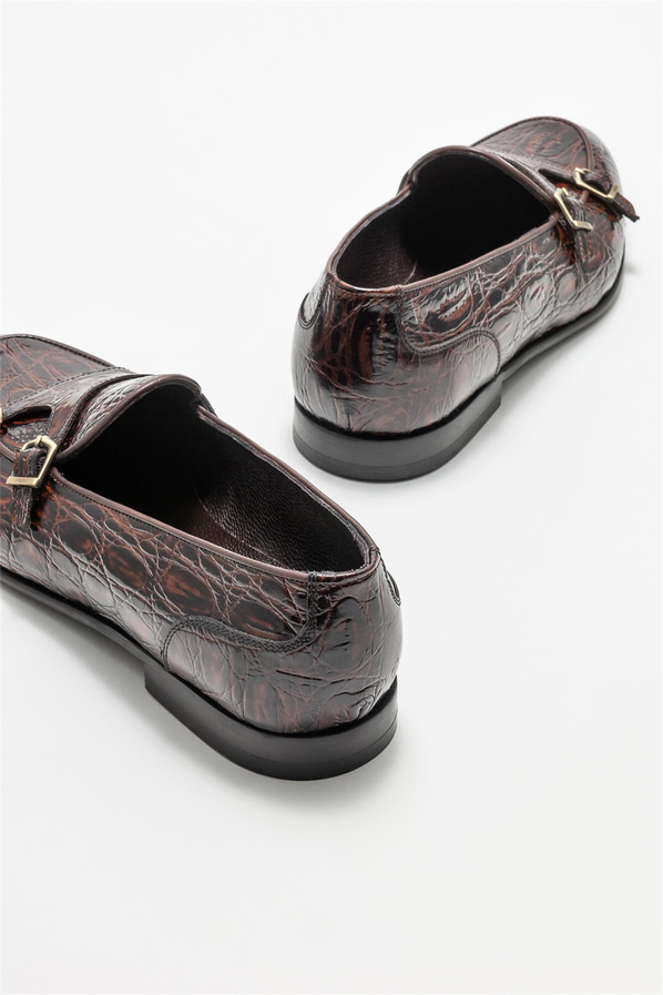 Taba deri erkek loafer - Elle Shoes