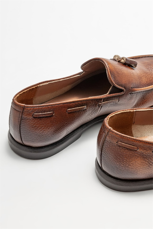 Taba Deri Erkek Loafer