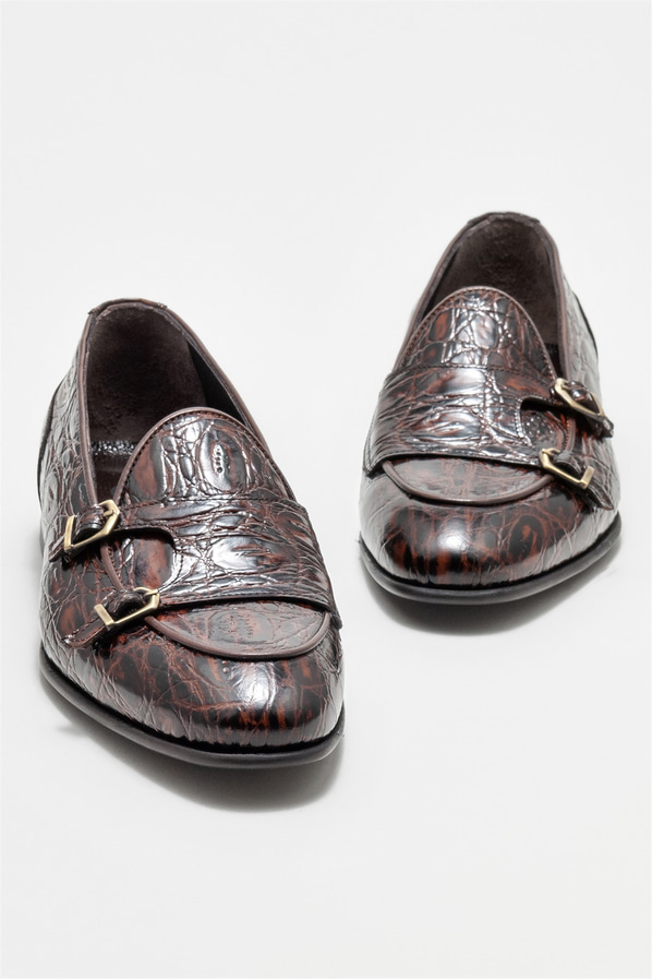 Taba deri erkek loafer - Elle Shoes