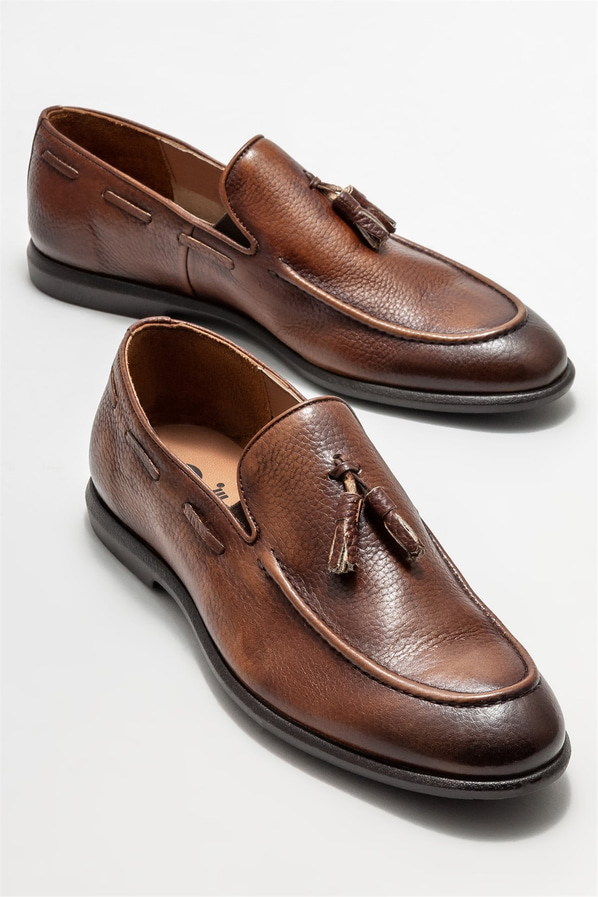Taba Deri Erkek Loafer