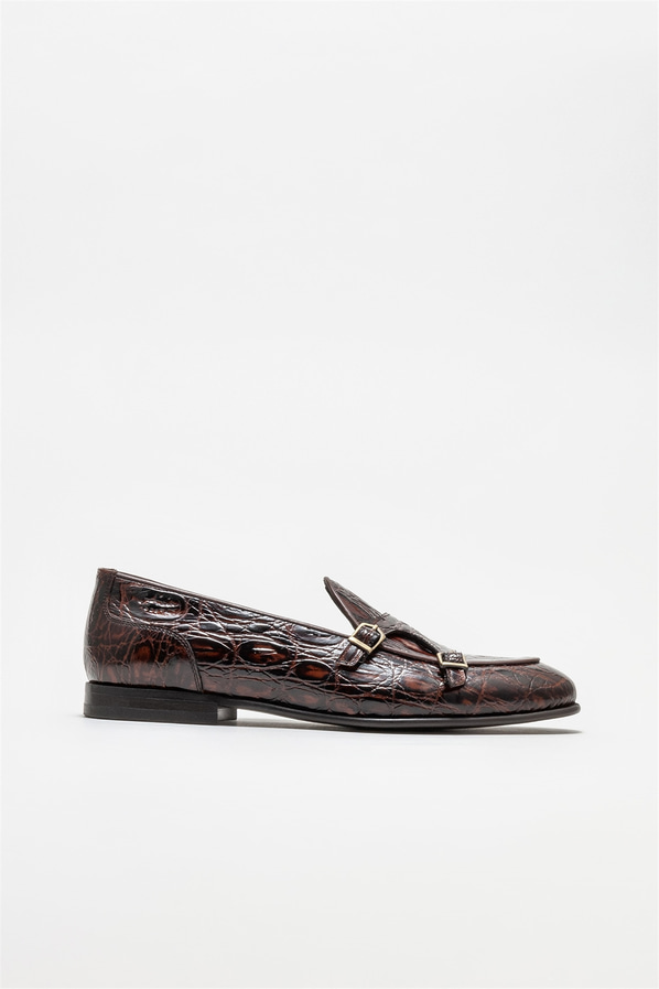 Taba deri erkek loafer - Elle Shoes
