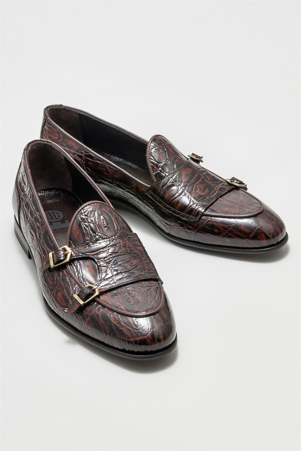 Taba deri erkek loafer - Elle Shoes
