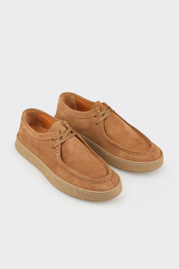 Taba deri erkek spor ayakkabı - Elle Shoes