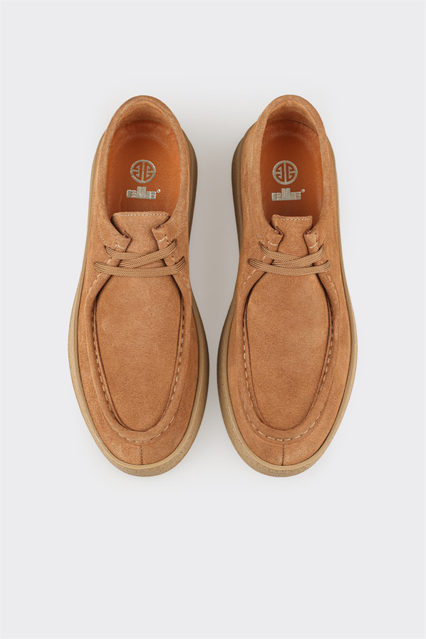 Taba deri erkek spor ayakkabı - Elle Shoes