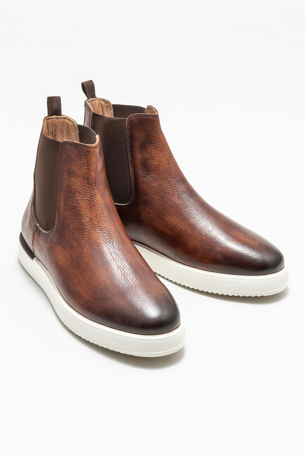Taba deri erkek bot - Elle Shoes