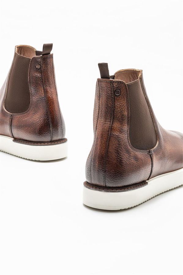 Taba deri erkek bot - Elle Shoes