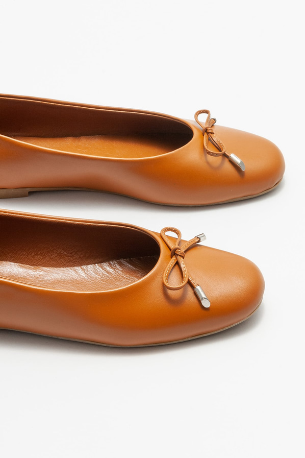 Taba deri kadın babet - Elle Shoes