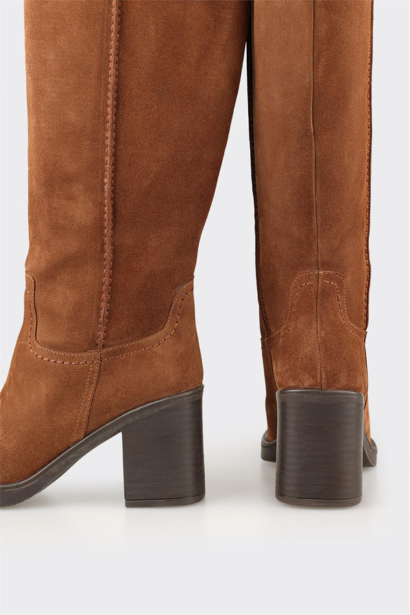 Taba Deri Kadın Çizme