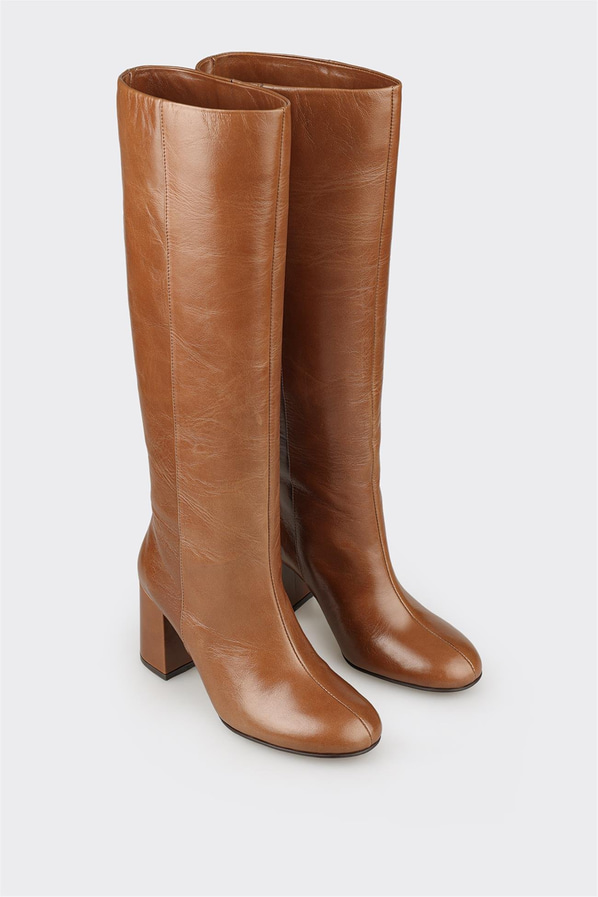 Taba Deri Kadın Çizme