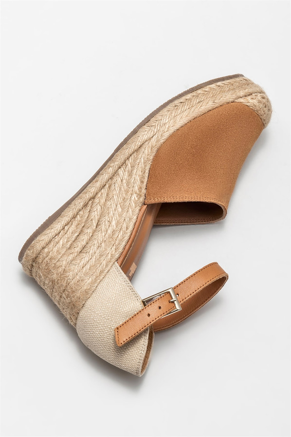 Taba deri kadın ayakkabı - Elle Shoes