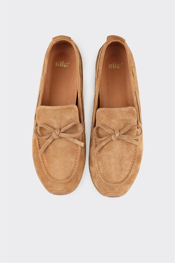 Taba Deri Kadın Günlük Ayakkabı