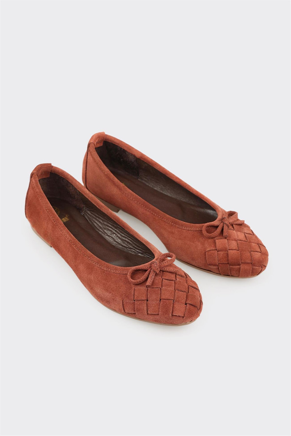 Taba Deri Kadın Günlük Ayakkabı