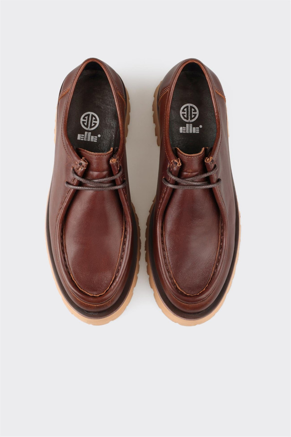 Taba Deri Kadın Günlük Ayakkabı