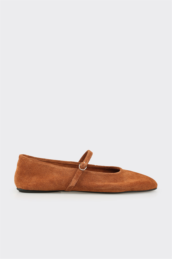 Taba deri kadın babet, günlük kullanım için - Elle Shoes