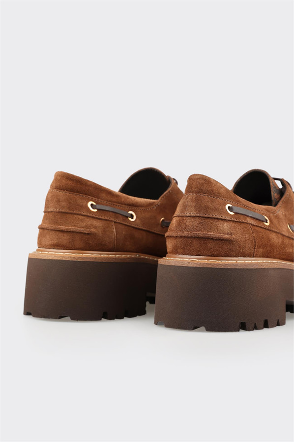 Taba Deri Kadın Günlük Ayakkabı