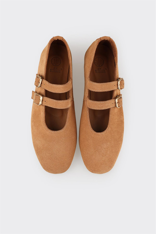 Taba Deri Kadın Günlük Ayakkabı