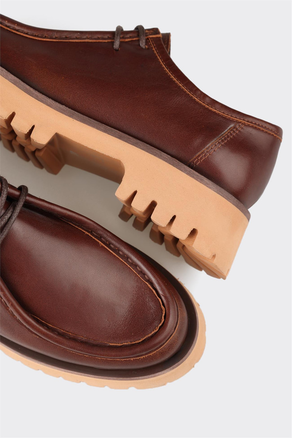 Taba Deri Kadın Günlük Ayakkabı