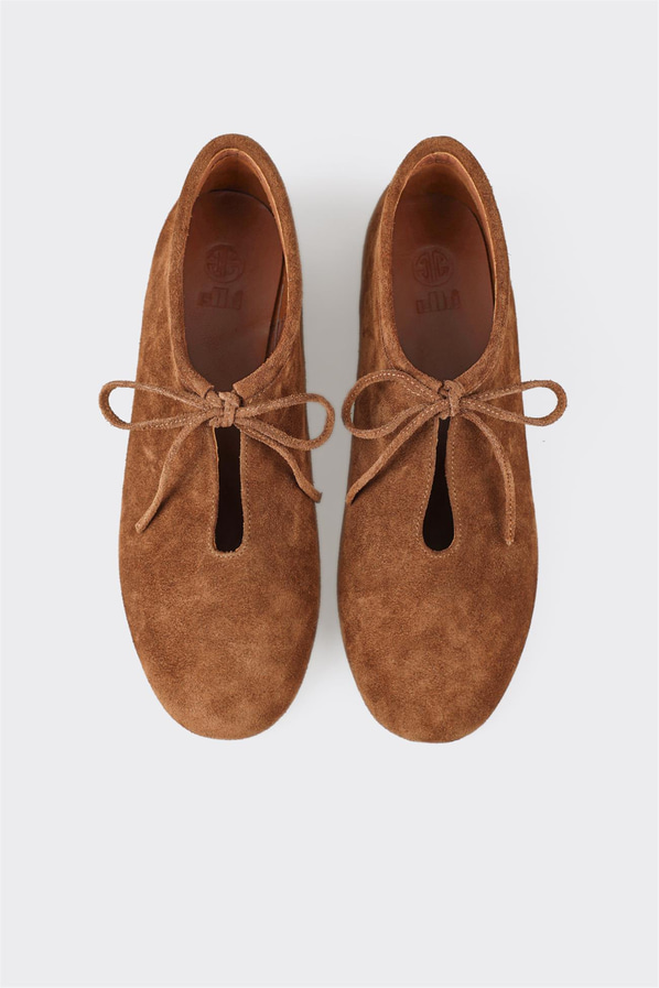 Taba deri kadın babet, günlük kullanım için - Elle Shoes