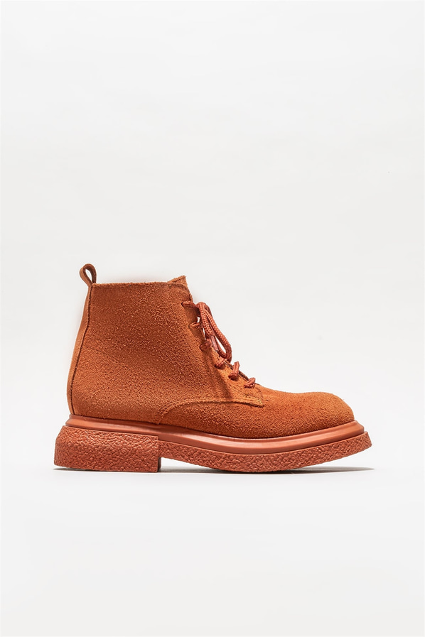 Taba deri kadın bot, günlük kullanım için - Elle Shoes
