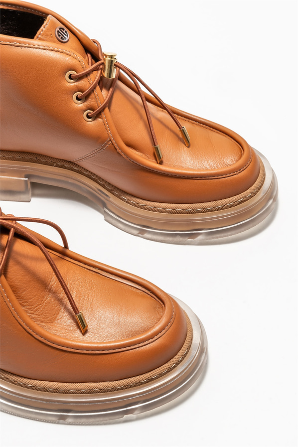 Taba deri kadın bot, günlük kullanım için - Elle Shoes