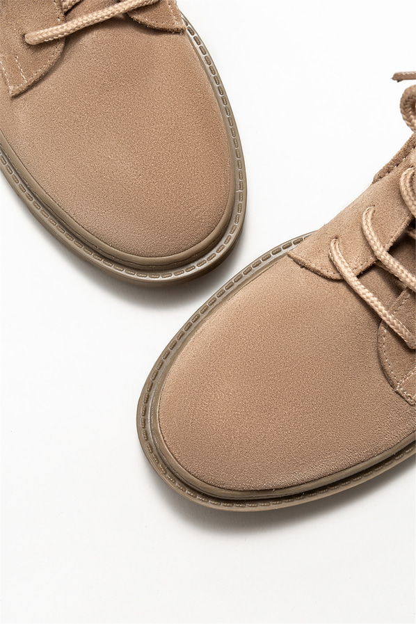 Taba deri kadın bot, günlük kullanım için - Elle Shoes