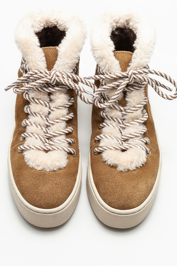 Taba deri kadın bot, günlük kullanım için - Elle Shoes