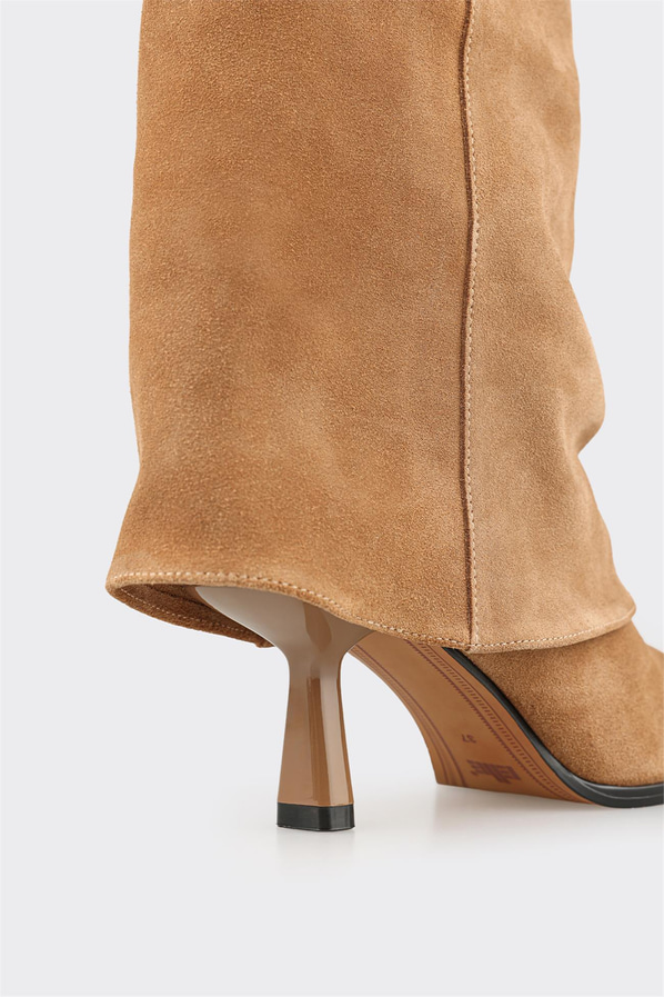 Taba Deri Kadın Klasik Bot