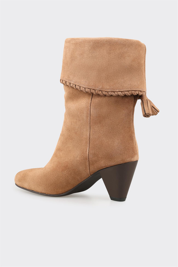 Taba Deri Kadın Klasik Bot