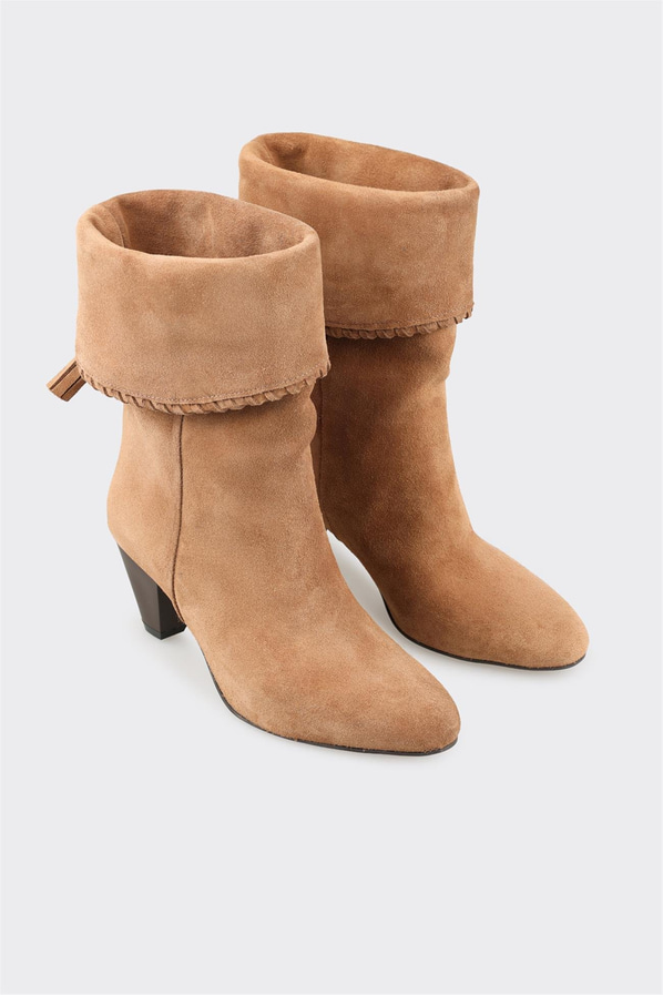 Taba Deri Kadın Klasik Bot