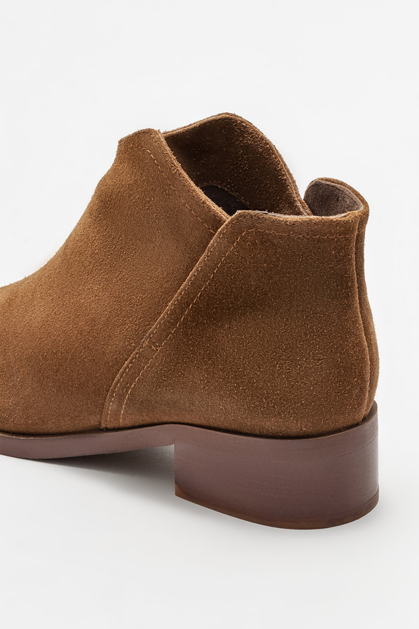 Taba deri kadın bot, klasik stil için - Elle Shoes