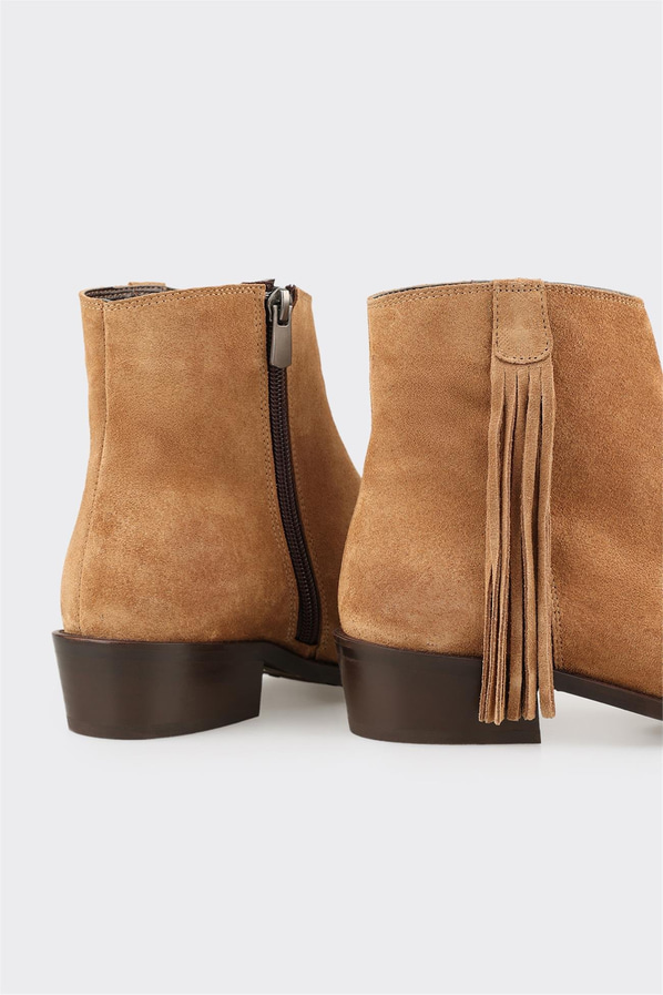 Taba Deri Kadın Klasik Bot