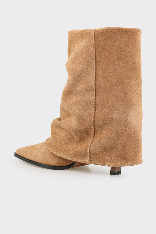 Taba Deri Kadın Klasik Bot