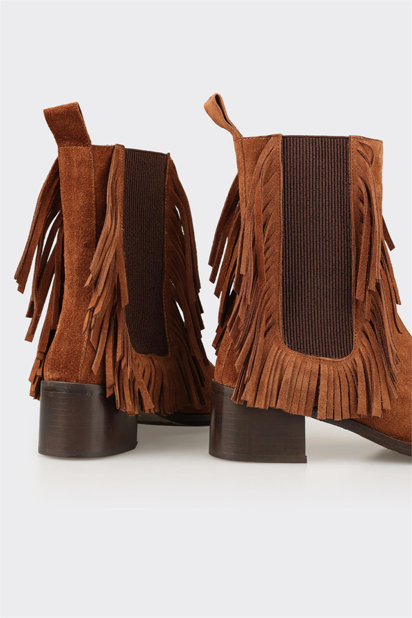 Taba Deri Kadın Klasik Bot