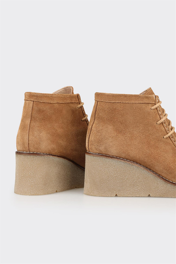 Taba Deri Kadın Klasik Bot