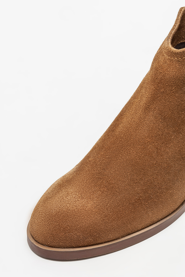 Taba deri kadın bot, klasik stil için - Elle Shoes
