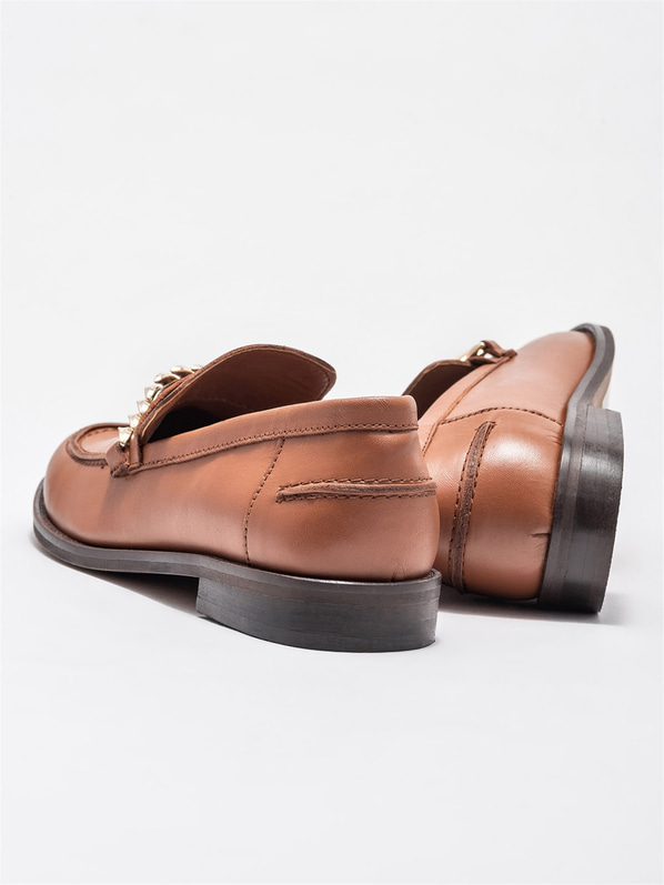 Taba Deri Kadın Loafer