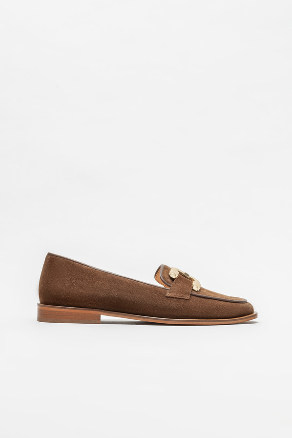 Taba deri kadın loafer - Elle Shoes